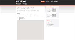 Desktop Screenshot of hno-stuttgart-cannstatt.de